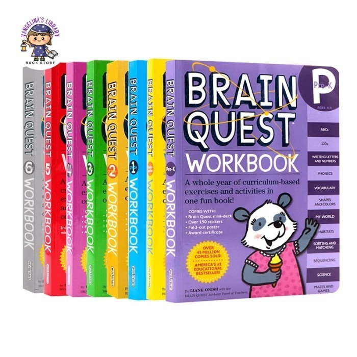 

Brain Quest Workbook Kindergarten / Buku Latihan Anak Tk