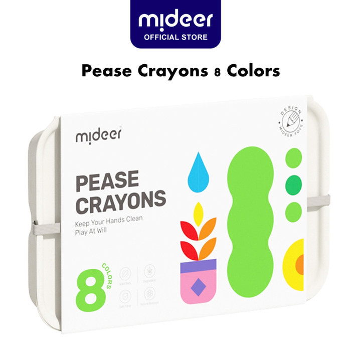 

Mideer Pease Crayons 8 Color Mainan Edukasi Anak MD6219