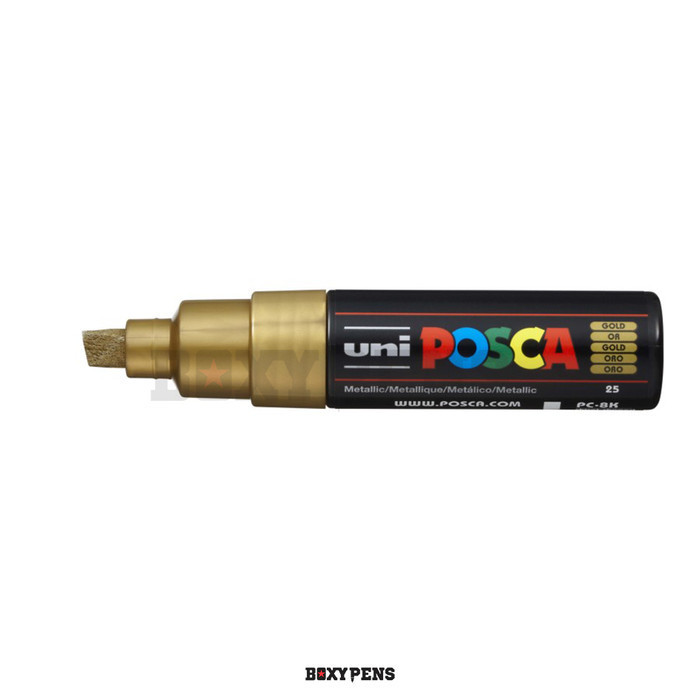 

Uni Posca Paint Marker PC-8K - Broad Chisel Point 8 mm Metallic Color