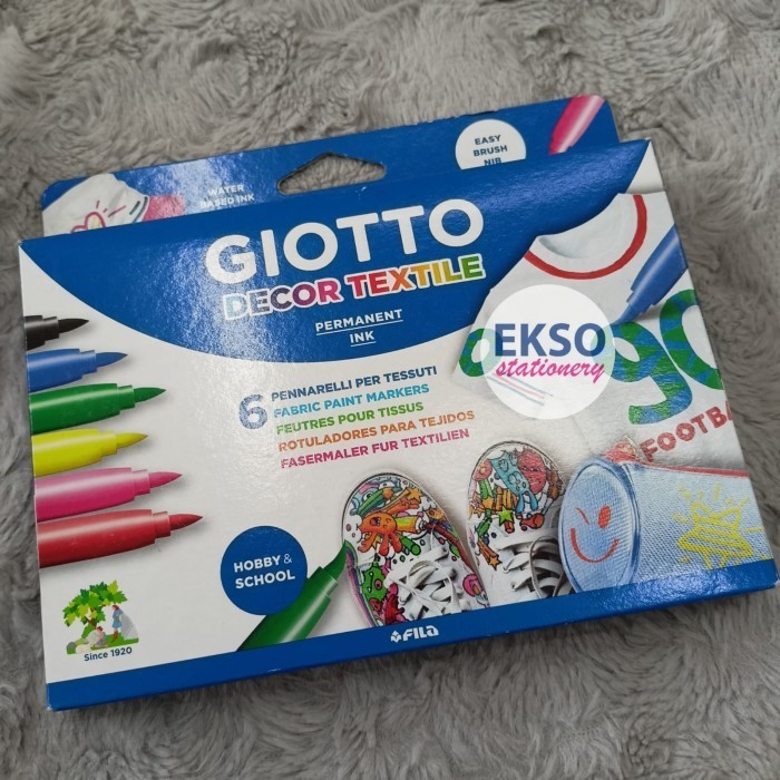 

GIOTTO DECOR TEXTILLE PAINT MARKER 6 COLOR