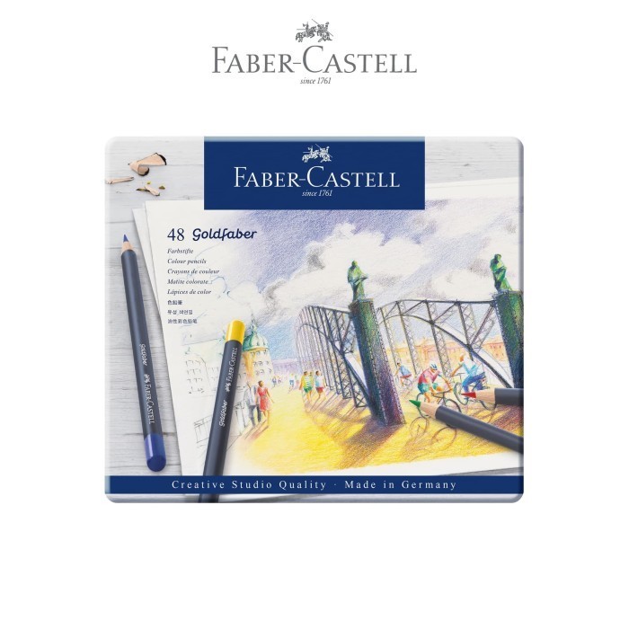 

Creative Studio Gold Fabber Pencil Tin OF 48