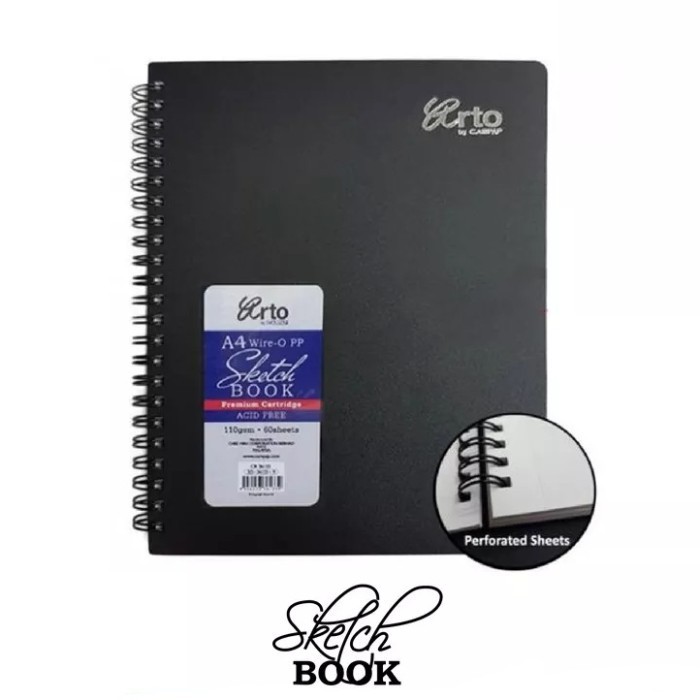 

Arto A4 Wire-O Sketch ok PP Cover 110 GSM 120 Pages