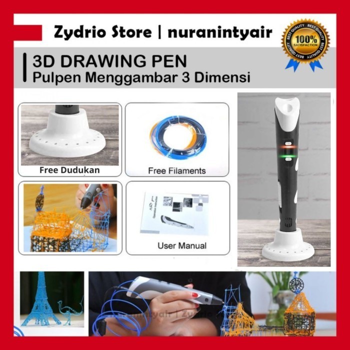 

Pulpen 3D / Pena 3D Printing Pen / Magic 3D Stereos Printing Pen