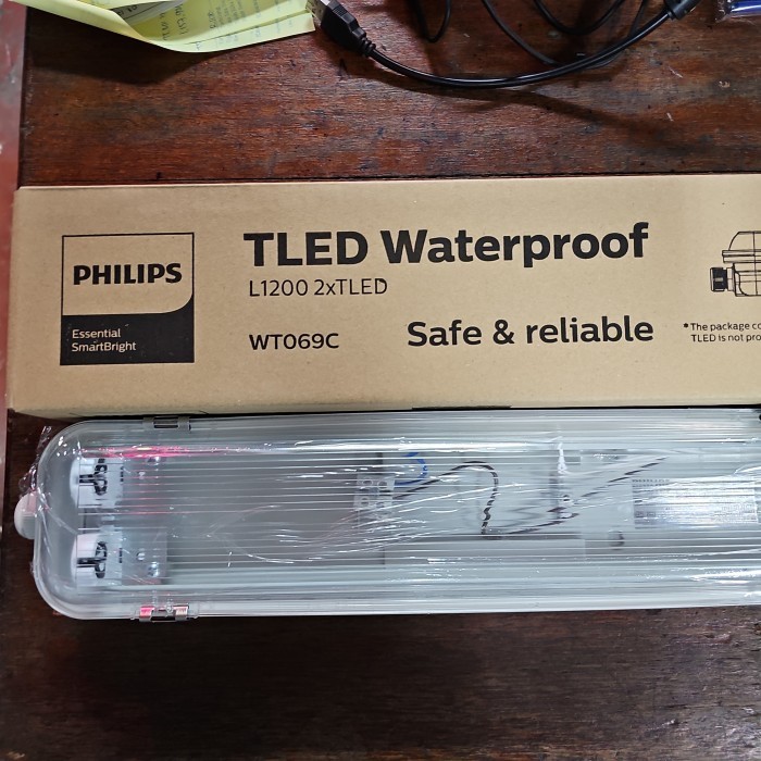 Kap Waterproof Tl Led Wt069C 2Xtled L1200 (Tanpa Lampu ) - Philips