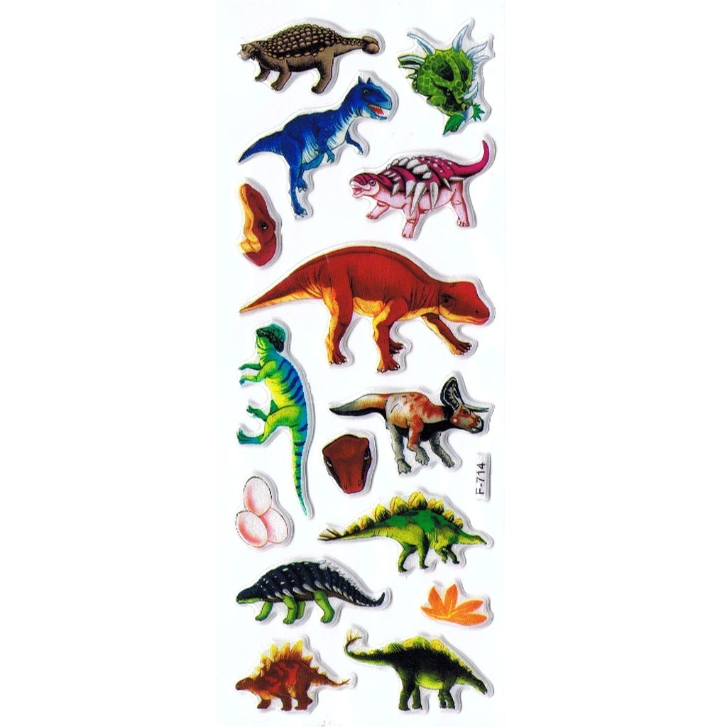 

SK412 Stiker Sticker Timbul Set Strip Aneka Gambar Kartun Dinosaurus