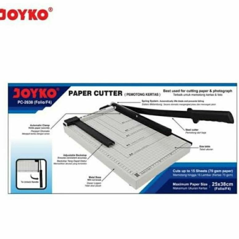 

READY >> PAPER CUTTER FOLIO JOYKO PC-2638 / PEMOTONG KERTAS F4