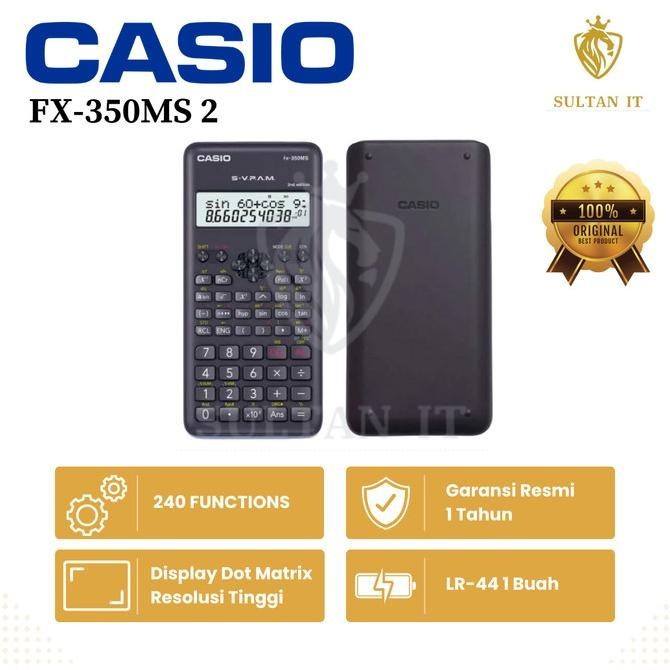 

KALKULATOR SCIENTIFIC CASIO FX 350MS 2 ORIGINAL