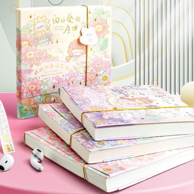 

Buku Diary Journal Agenda Notebook Planner Hard Cover Cute ST0035