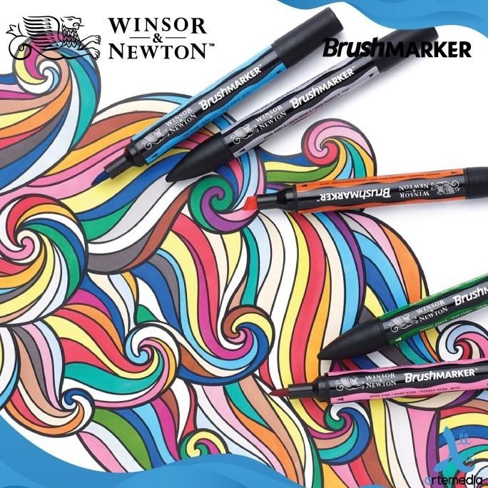 

Brush Marker Winsor & Newton Promarker Brush Pen Set 6 Dual Point