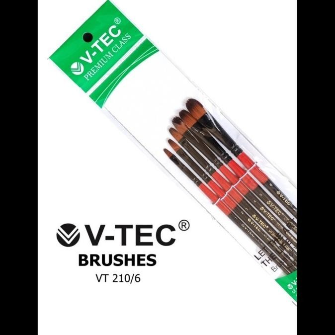 

KUAS V-TEC BRUSHES SET ISI 6 TYPE VT-200/6