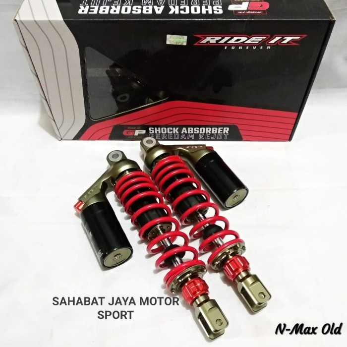 Shock Tabung Ride It Gp Premium Double Klik Rebound Nmax Old Pcx 335Mm Genuine Quality