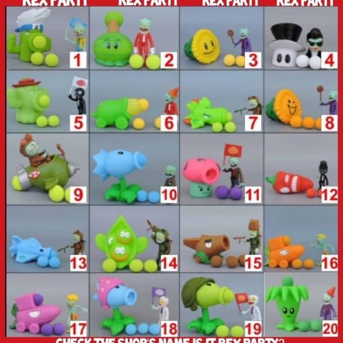 Plant Vs Zombie/Plants Vs Zombies/Mainan Plant Vs Zombie/Tembak Zombie