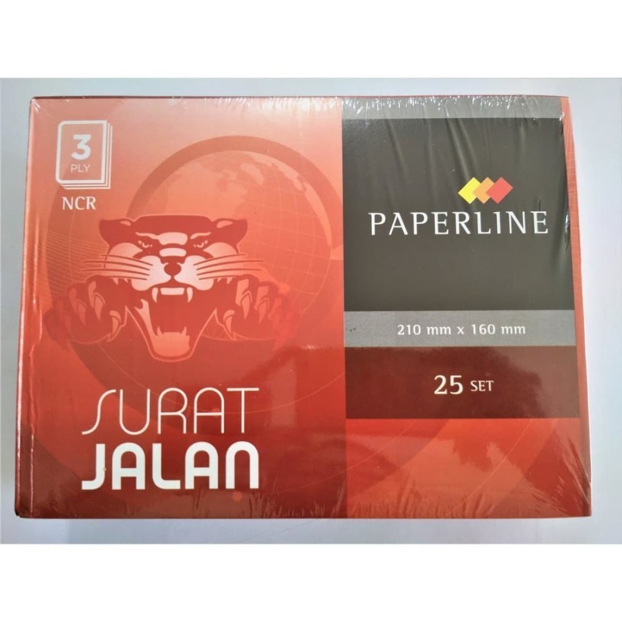 

SURAT JALAN PAPERLINE 3 PLY PACK ISI 10 210X160MM 通行证
