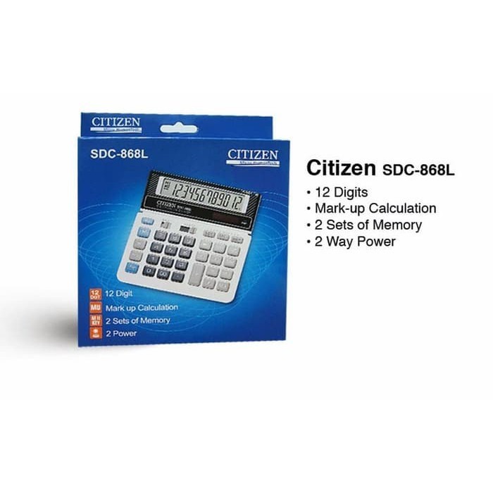 

KALKULATOR/CALCULATOR CITIZEN SDC-868L 计算机