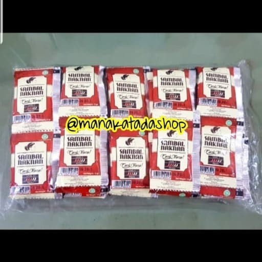 

Sambal Naknan Sachet 1 Pa Isi 50 Sachet - Sambal Bawang Pedas