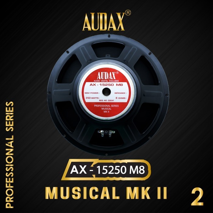 Speaker Pasif 15" Audax Ax-15250 M8 Full Range Professional Series