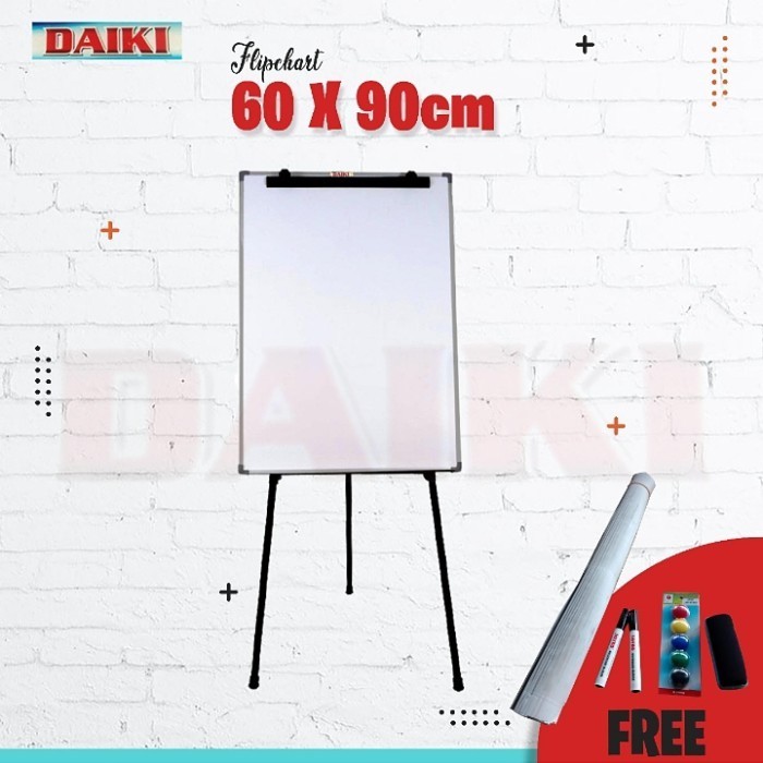 

Flipchart papan tulis DAIKI non magnetic 60x90 Cm