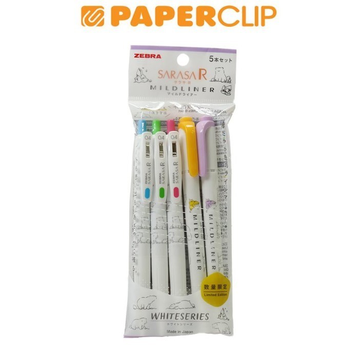 

PAKET ALAT TULIS ZEBRA SARASA R MILDLINER WHITE SERIES
