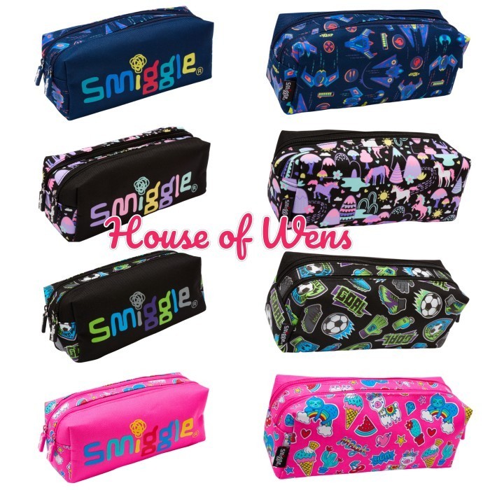 

SMIGGLE VIBIN TWIN ZIP PENCIL CASE ORIGINAL - TEMPAT PENSIL SMIGGLE