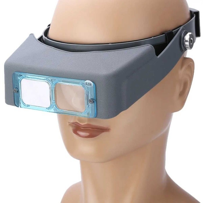

Kacamata Pembesar Head Band Magnifier 4 Replaceable Lenses - 81007-B