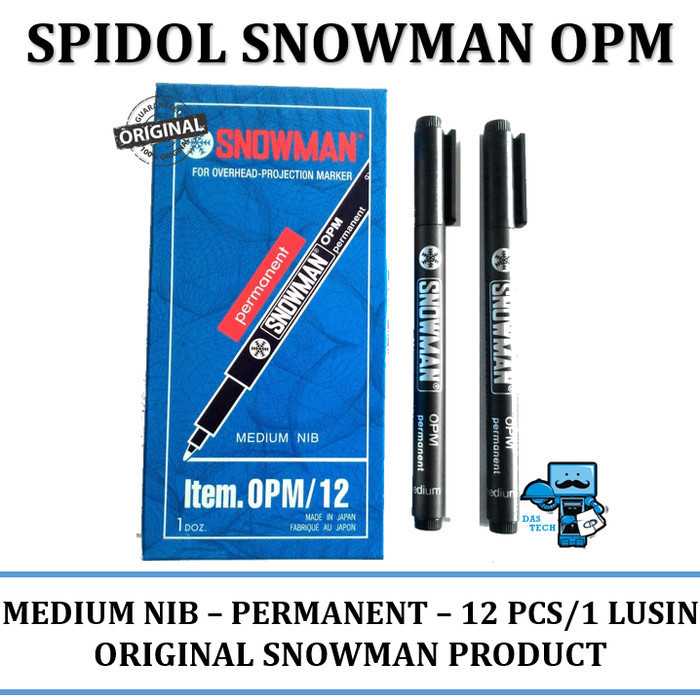 

Spidol OHP Snowman OPM 12pcs/Lusin