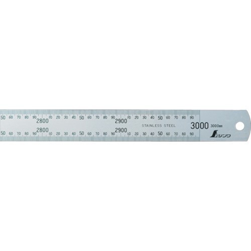 

Shinwa Stainless steel ruler H-402I 3000 mm x 118" / 300Cm / 3M