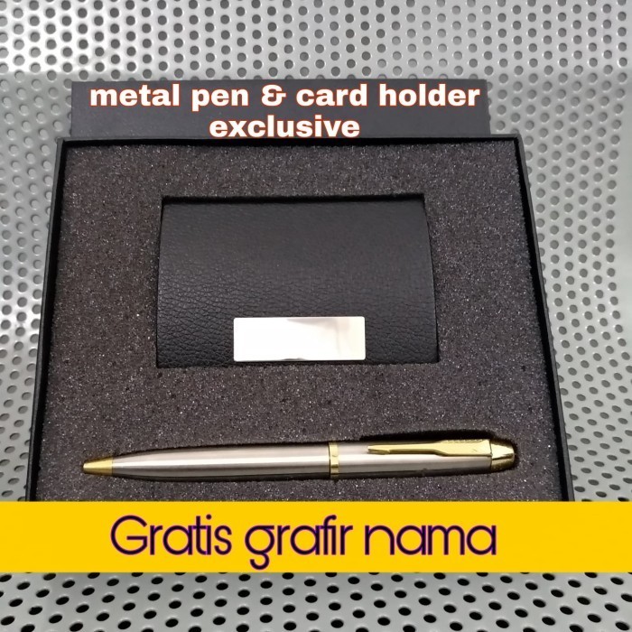 

paket giftset pulpen d holder gratis grafir nama