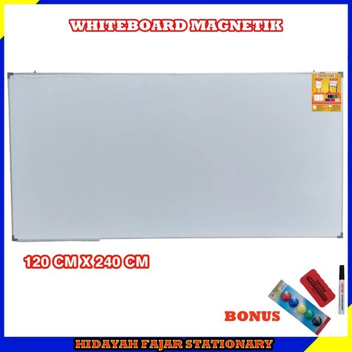 

whiteard - papan tulis magnet 120 x 240