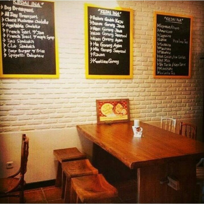 

Unik...Papan Tulis Kapur Menu Cafe Chalkard 70*110cm Tempel