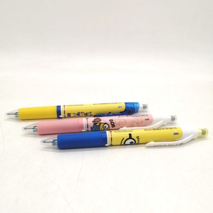 

Ballpoint Uniball Erasable URE3 Multi Pen Minion 3 Warna
