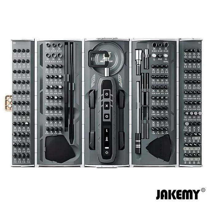 Jakemy JM-8193 180-IN-1 Set Obeng Listrik Tanpa Kabel