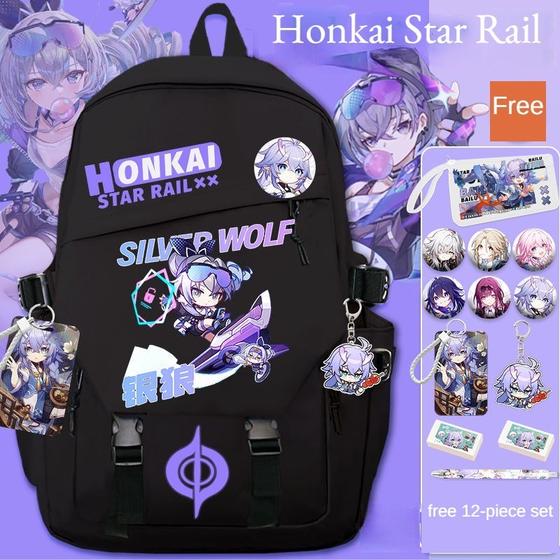 

Honkai Star Rail Ransel Pelajar Kapasitas Besar Tahan Air dengan 12 Kado PYKE