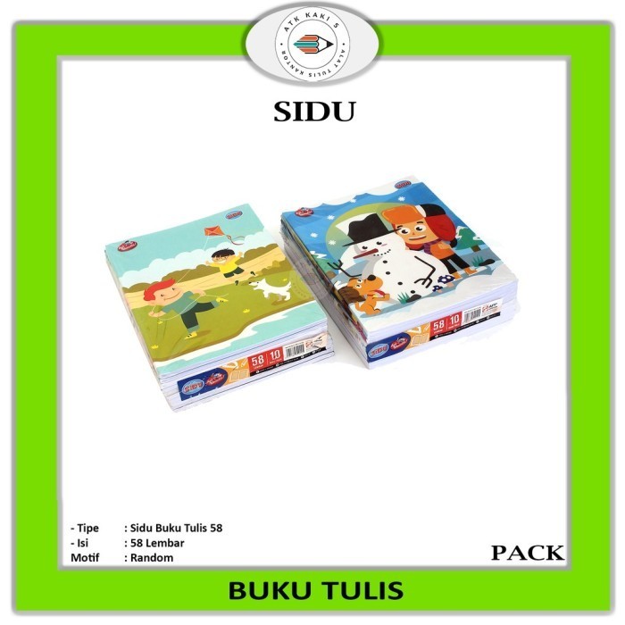 

TEMURAH!!Buku Tulis SINAR DUNIA / SIDU 10x58 Lembar