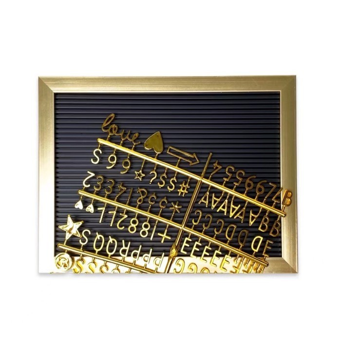 

ghe Ready stock!!! Papan Huruf / Letter Board Gold / Huruf tempel Nama