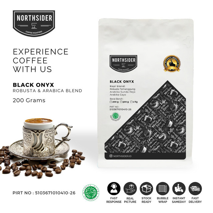 

Northsider Kopi Arabika Robusta Black Onyx Blend 200G