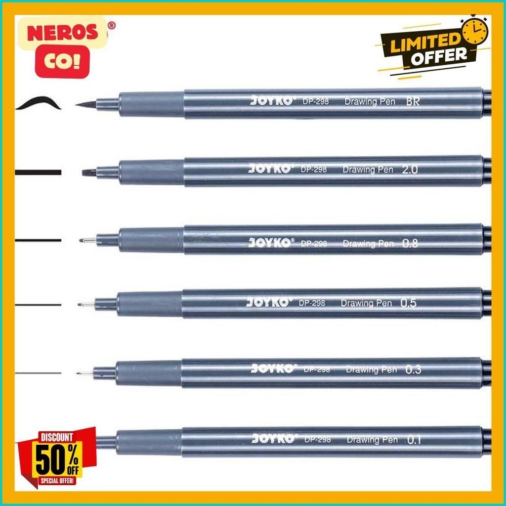 

Joyko Drawing Pen Set 6 (Dp-298S) (Lagi Viral)