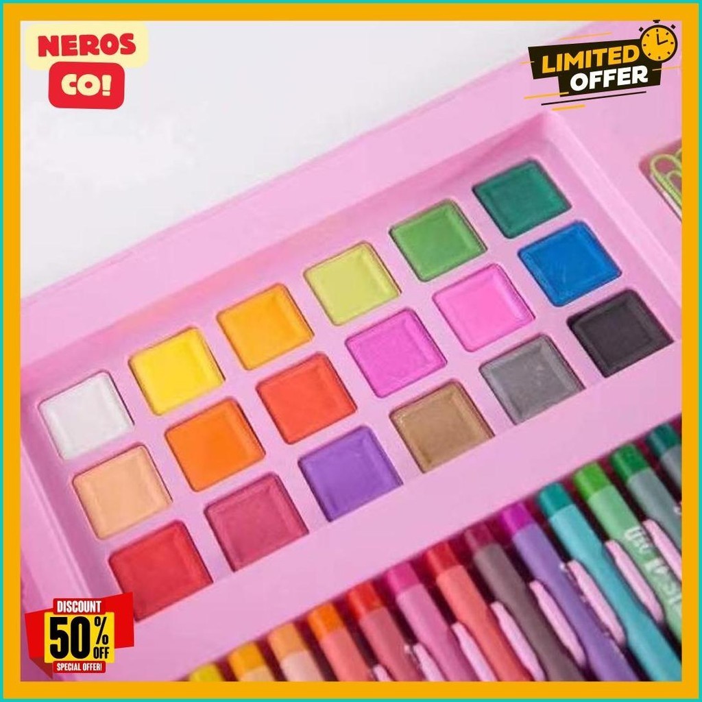 

Set Crayon 208 Krayon Mewarna Alat Menggambar Dan Mewarnai Anak (6.6)