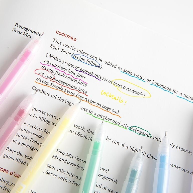 

12 Pcs Colored Gel Pens Set Kawaii Blue 0.5 Mm Ballpoint Pen For Journal Cute School Stationary Supplies (Lagi Rame)