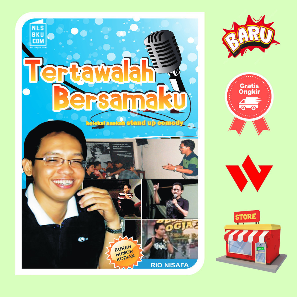 Buku Tertawalah Bersamaku Kumpulan Naskah Stand Up Comedy - Rio Nisafa