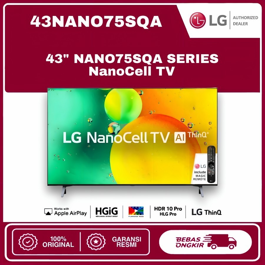 TV LG 43NANO75 SQA 43 inch DIGITAL 4K NanoCell SMART TV 43NANO75SQA