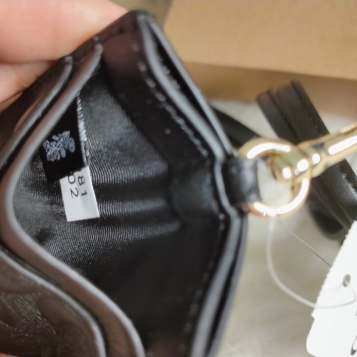 

Ane Coach Id Lanyard In Signature Leather Black F73602 100% New 100% Auth