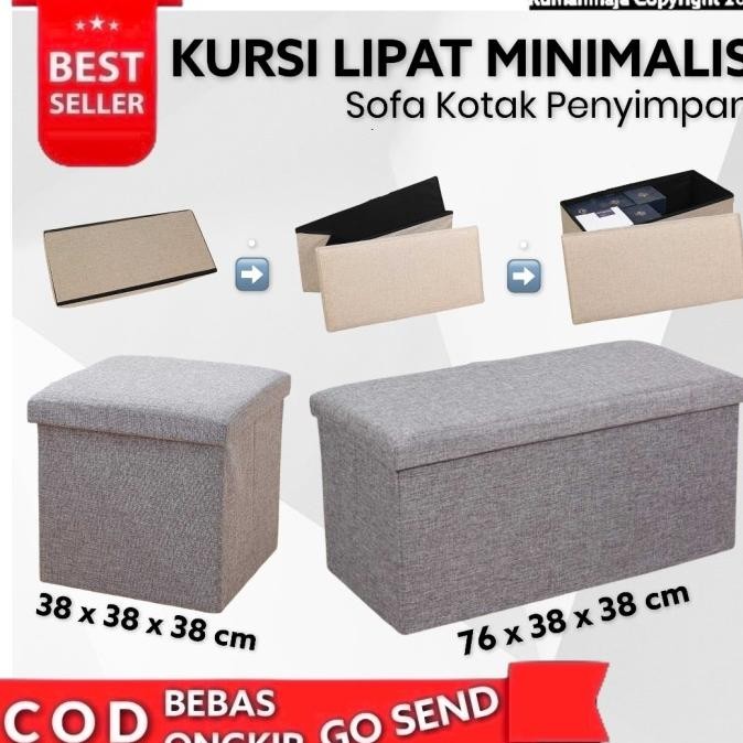 Sofa Kursi Lipat Kotak Penyimpanan Barang Box Minimalis