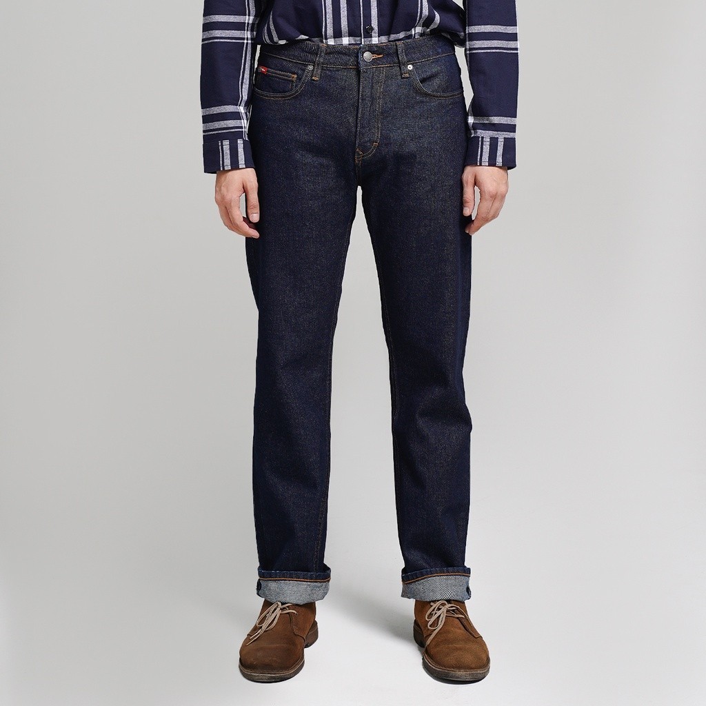 Lee Cooper Straight Fit Jeans Harry Raw-Medium Rinse Blue 41