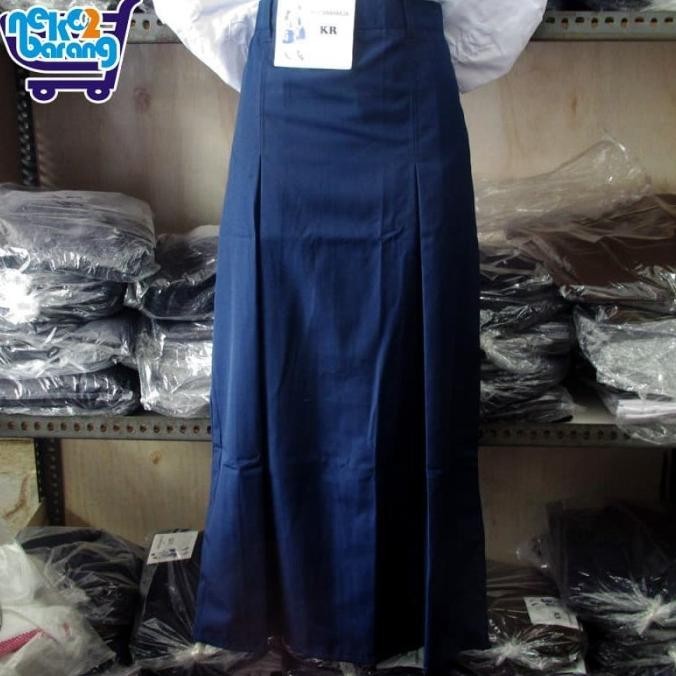 promooo rok panjang span smp biru seragam sekolah smp rok smp biru