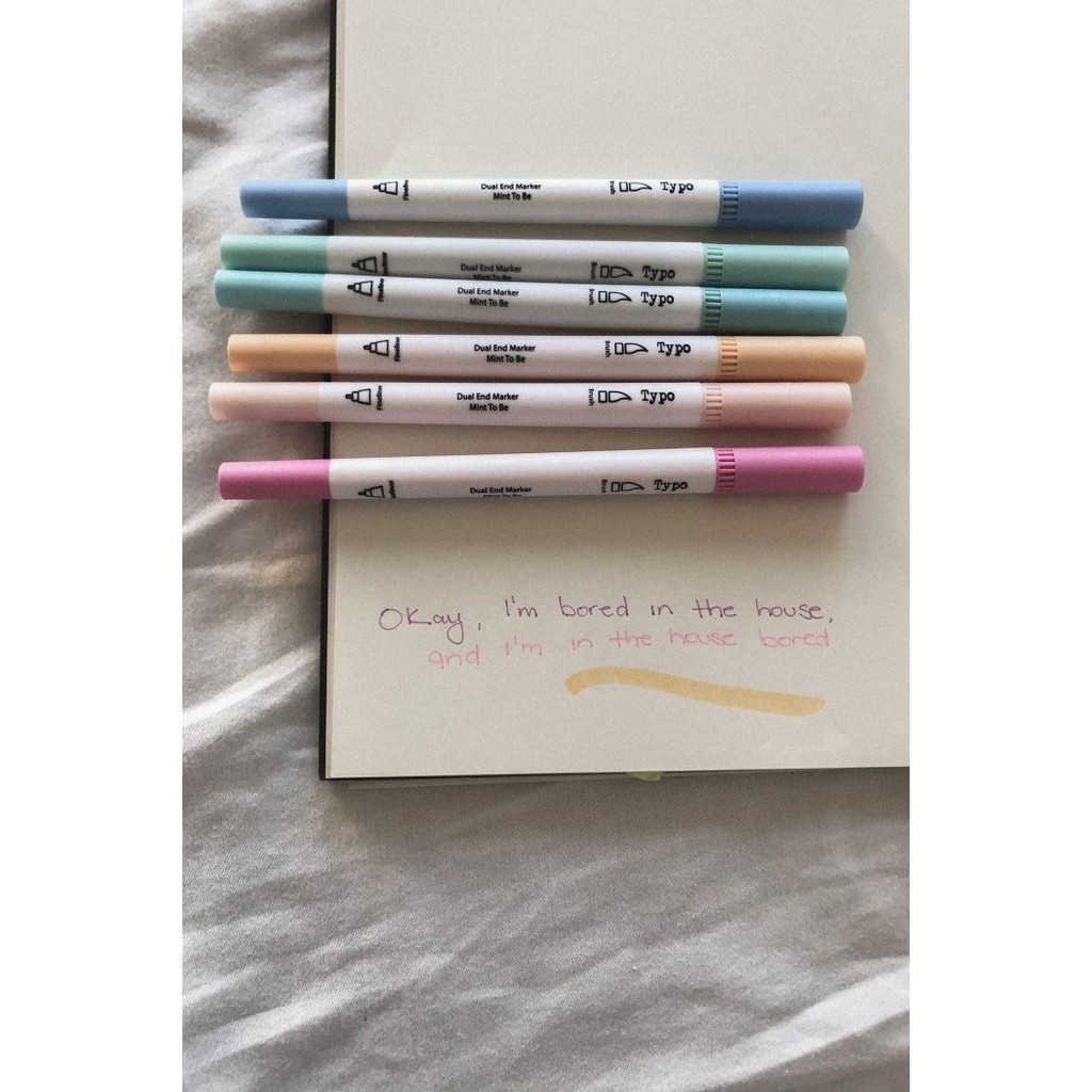

Arom Typo - Pulpen - Dual Markers 6Pk -1