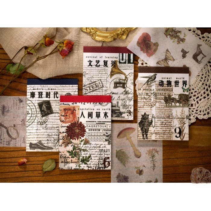 

ok Stickers Packs - Retro Washi Stickers 20sheets