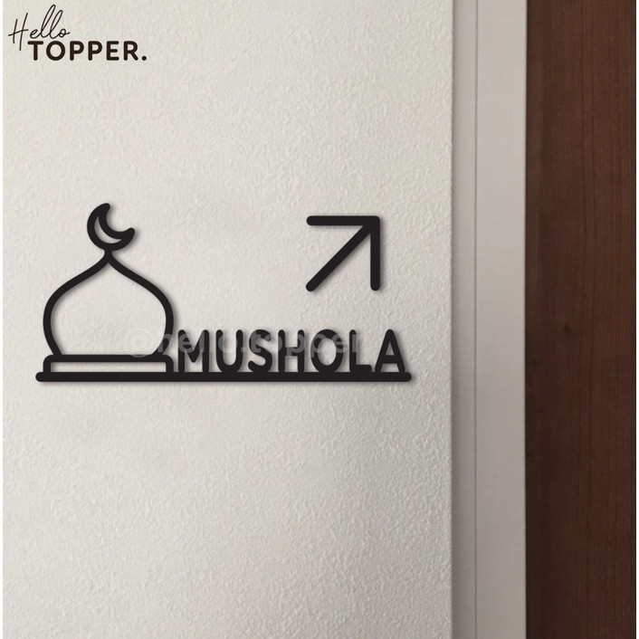

Stiker Sign Mushola Akrilik Mushola Sign Acrylic Sticker Modern