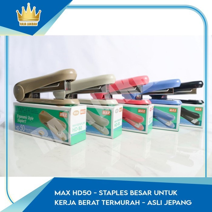 

MAX HD50 - Staples Besar Untuk Kerja Berat - ASLI JEPANG