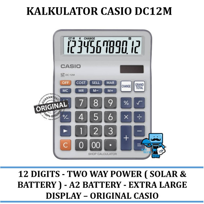 

Kalkulator Dc12m Office & Shop Desktop 12 M - Original