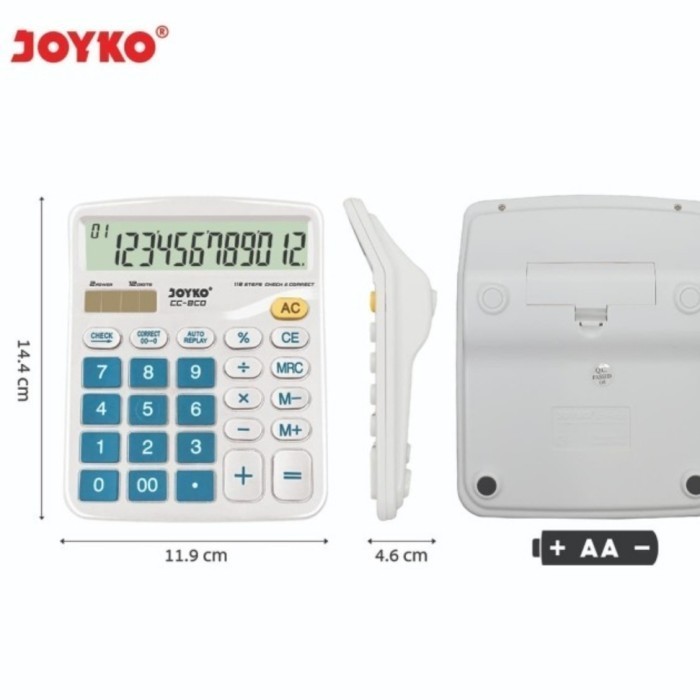 

Calculator Warna CC 8CO 12 Digit CHECK CORRECT Kalkulator CC8CO